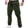 Pantalon pour hommes cordon de serrage noué à la cheville Sport Polyester élégant poche latérale pantalon pour l'exercice