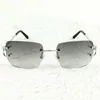 Vintage Rimless Men Popular Carter Oval Glasses Wholesale Women Shades Retro Eyewear Outdoor DecorationKajia New