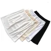 Skirts 45cm Summer Women's Intimates Casual Mini Lined Elastic Slips Underskirt Ladies Basic Half Petticoat Sleepwear