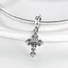 2023 nowe czaszki Halloween duchy Charms Plata de Ley 925 Mummy Cross Pendant Oryginalny dopasowanie bransoletki pandora biżuteria DIY