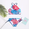 Pieces Flower Print Girls Swimswear Aproduce colorido Kids Bikinis Summer Girls Bikini 2023 Crianças Biquini Infantil maiô A366 W0310