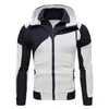 Hommes Survêtements Hommes Ensemble Printemps Automne À Manches Longues À Capuche Zipper Jogging Pantalon Patchwork Fitness Run Costume Casual Vêtements Sportswear 230310