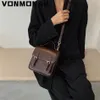 Evening Bags Elegant Female Tote Mini Bag High Quality PU Leather Women's Designer Handbag Vintage Ladies Shoulder Messenger Bag 230309