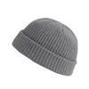 Ball Caps Fashion Unisex Men's Women's Cap Knitting Melon Peel Hat Warm Winter Casual Solid Color All-match Thick Plush Hats