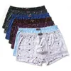 Underpants 6Pcs Men Boxer Shorts Man Panties Underwear Cotton For Male Couple Sexy Set Large Size Lot Soft