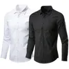 Men's shirt Men's business shirt Slim solid color suit shirt