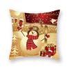 Décorations de Noël Noël décoration d'arbre d'oreiller en or Couverture coussin du Père Noël pour le bonhomme de neige à la maison Noel Navidad 202