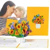 Gift Cards 3D Pop Up Mothers Day Card Greeting Flowers Floral Bouquet Mom Wife Birthday Anniversary for Wife Mom Birthday Card for Women Z0310