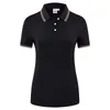 Dames PoloS Zomer Casual Ladies Vrouwen vrouwen met korte mouwen Polo shirts aangepaste logo borduurwerk gedrukt gepersonaliseerde ontwerptoppen