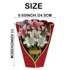 Gift Cards New Paper Popup Cards Lily And Rose Flower Bouquet 3D Popup Greeting Cards For Mom Mothers Day Greeting Cards All Occasions Z0310