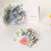 ギフトカード1セットユニークなギフトカードNicelooking Blessing Card Foldable 3D Flower Mothers Day Blessingカード装飾Z0310