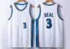 3 Bradley Beal Jersey와 6 패치 2023 새로운 농구 화이트 블루 핑크 시티 유니폼