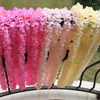 Decorative Flowers Artificial Flower Orchid String Silk Wedding Rattan Plant Wall Hanging Home Decoration Wholesale