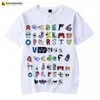 T-shirts pour hommes Mode d'été pour enfants Alphabet Lore Harajuku chemise garçons chemise filles vêtements imprimer chemises de bande dessinée enfants 230310
