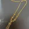 Halskette Ohrringe Set Dubai Schmuck äthiopische Goldfarben Sets für Braut Saudi Arabisch Afrika Geschenke Frauen Hochzeit Halskette/Ohrringe