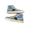 Designer High Top Canvas Woman Tennis Shoes Man 1977 Canvas Shoes Green and Red Web Stripe gummisula Stretch Cotton Low Cut Sneaker med låda storlek 35-44