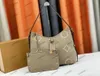 ローズピンクキャリーオールPM MMレザーショルダーバッグジップ付きポーチバイコラーモノグラムEmpreinte Leather Handbags Luxury Women's Tote Bag Flower Monograms Pattern M46298