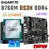 Gigabyte B760M DS3H DDR4 LGA 1700 Motherboard Intel Core 13th i5 13400F CPU Set Support D4 128GB PCIe 4.0 M.2 Mainboard New