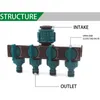 Urządzenia do podlewania kranu złącze rur wodnych jeden na cztery zawory z dystrybutorem trawnika ogrodowego Konserwacja Europejska