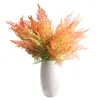 Decorative Flowers 1Pc Simulated Leaves Handfeel Fern Leaf Imitation Micro Landscape Export Indoor Plant Wall Artificial Flower