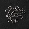 Haken 100 stcs diy mini S-vormige stevige roestvrijstalen hangers metalen sieraden accessoire