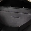 Luksusowy projektant Brick Mini Cassette Dżinsowe torby Czarne ręczne koralę skórzane torby na ramię Złote sprzęt torebki