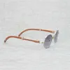 Роскошные дизайнерские модные солнцезащитные очки 20% скидка скидка винтажные белые буйволовые мужчины вокруг натурального дерева для Woemn Outdoor Clear Classes Shadeskajia