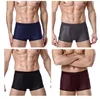 Mutande 8XL Plus Banboo Fibra Uomo Intimo Boxer maschile Mutandine solide Pantaloncini Mutande da uomo Traspirante Intimo Uomo pugili 4 pezzi 230310