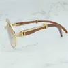 Luxus-Designer-Sonnenbrillen von hoher Qualität 20% Rabatt auf Holzfarbe Weiß Rot Holz Oval Shopping-Sonnenbrille Herren Driving Shade Damen Cool EyewearKajia