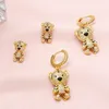 Hoop Earrings 2023 Cute Tiger For Women High Quality 18K Gold Plate Ear Stud Chic Small Animal Jewelry Gifts