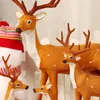 Kerstdecoraties boomaccessoires gemalen met pakket herten sneeuwman hek cadeaubakje