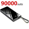 Power Banks 90000MAH Portable Charger 90000MAH Power Bank быстро заряжает внешнюю батарею для iPhone 13 12 11 Huawei Xiaom