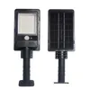 Solar Street Light Outdoor 168 LED Motion Sensor Solar Powered Garden Wall Lamp IP65 Waterproof 3 Arbetslägen med pole