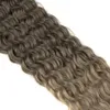 Synthetische Perücken Fashion Idol Wasserwelle Häkelhaar 30 Zoll Deep Twist Synthetische Göttin Zöpfe Wellenförmiges Ombre Blonde 230227