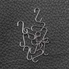 Crochets 100 pièces bricolage Mini cintres en acier inoxydable robustes en forme de S accessoire de bijoux en métal