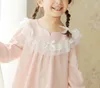 Pigiama 1 Set Indumenti da notte per bambini Kawaii Set pigiama rosa per ragazze. Pantaloni a maniche lunghe. Set pigiama per bambina vintage. Vestiti per bambini 11T 230310