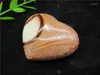 Dekorativa figurer Natural Ocean Jasper Heart Polished Love Crystal Healing Gemstone Prov Mineral Gem for Collection 140g