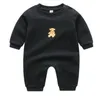 Little Bear Letter Baby Romper katoen pasgeboren baby jumpsuits peuter kinderen designer kleding meisjes jongen bodysuit