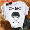 رجال tshirts Omori Top Every Gension يطبعون جمالية الشارع Ulzzang Tshirt Tumblr T Shirt Male 230310