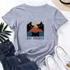 Women's T Shirts EW PEOPLE T-shirt Women O-neck Cotton Loose Woman Shirt Summer Fashion Cute Tee Femme Casual Short Sleeve Camiseta Mujer