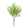 Decorative Flowers Artificial Asparagus Fern Grass High Quality Shrub Flower Home Office Green Plastic Plant For