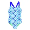 Één-stuks kinderen meisjes één stuk badkleding zwemkleding 2021 mode kinderen meisjes zwemkleding gedrukt meisje bodysuit kid badpak strandkleding set w0310