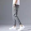 Pantalons pour hommes sport décontracté hommes été mince cordon taille élastique neuf Points séchage rapide à la mode pantalon mince hommes