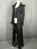 Stage Wear Women Sexy Club Levesuits Coat B Eyonce Bodysuit Long Black em One Piece DJ feminino roupas de uma peça
