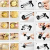 Baking Moulds Cookie Press Maker Biscuit Gun Sets Stainless Steel Disc Shapes Pastry Piping Nozzles Kits Dessert Cake Decoration Tools