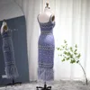 Party Dresses Sharon Said Luxury Crystal Feathers Dubai Evening Dresses for Women Wedding Elegant Blue Lace Midi Arabic Formal Party Gown S279 230310