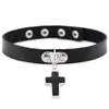 Choker 2023 Punk PU Leder Rross Spike Niet Kragen Verzierte Halskette Körper Geburtstag Party Geschenk Chocker Schmuck Für Frau