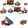 Diecast Model Cars Cool Simation Engineering Stor lastbil Transport Van Lämplig för barn i åldern 811 Drop Leverans Toys Gifts DHBFZ