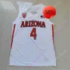 Arizona Wildcats Basketball Jersey NCAA College oumar Ballo Kerr Kriisa Courey Ramey Pelle Larsson Henderson Jr.