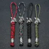 Anelli chiave vichinga Rune Bead Lanyard Keechchain Survival Outdoor Survival Paracord Rope Keeychain Spartan Warrior Jewelry Chiave a mano Chiave Hand Hand Kn